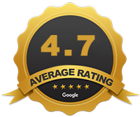 Google 4.7 out of 5 rating badge